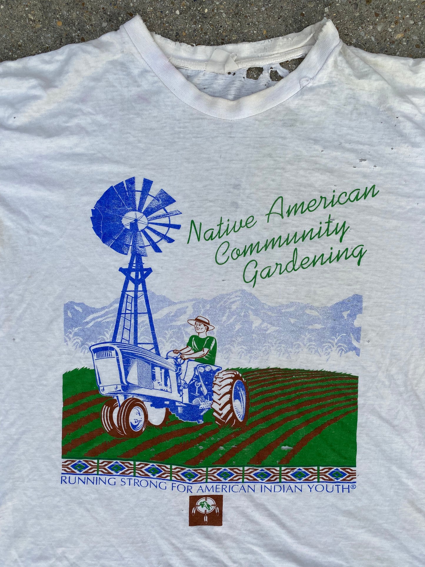 Native American Community Gardening Tee - Brimm Archive Wardrobe Research
