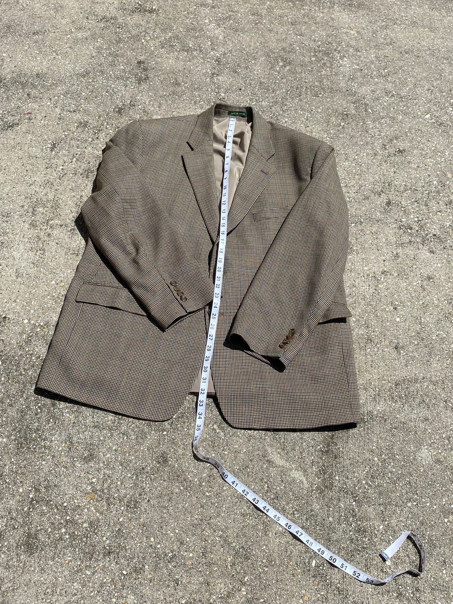 Polo Ralph Lauren Brown Houndstooth Jacket - Brimm Archive Wardrobe Research
