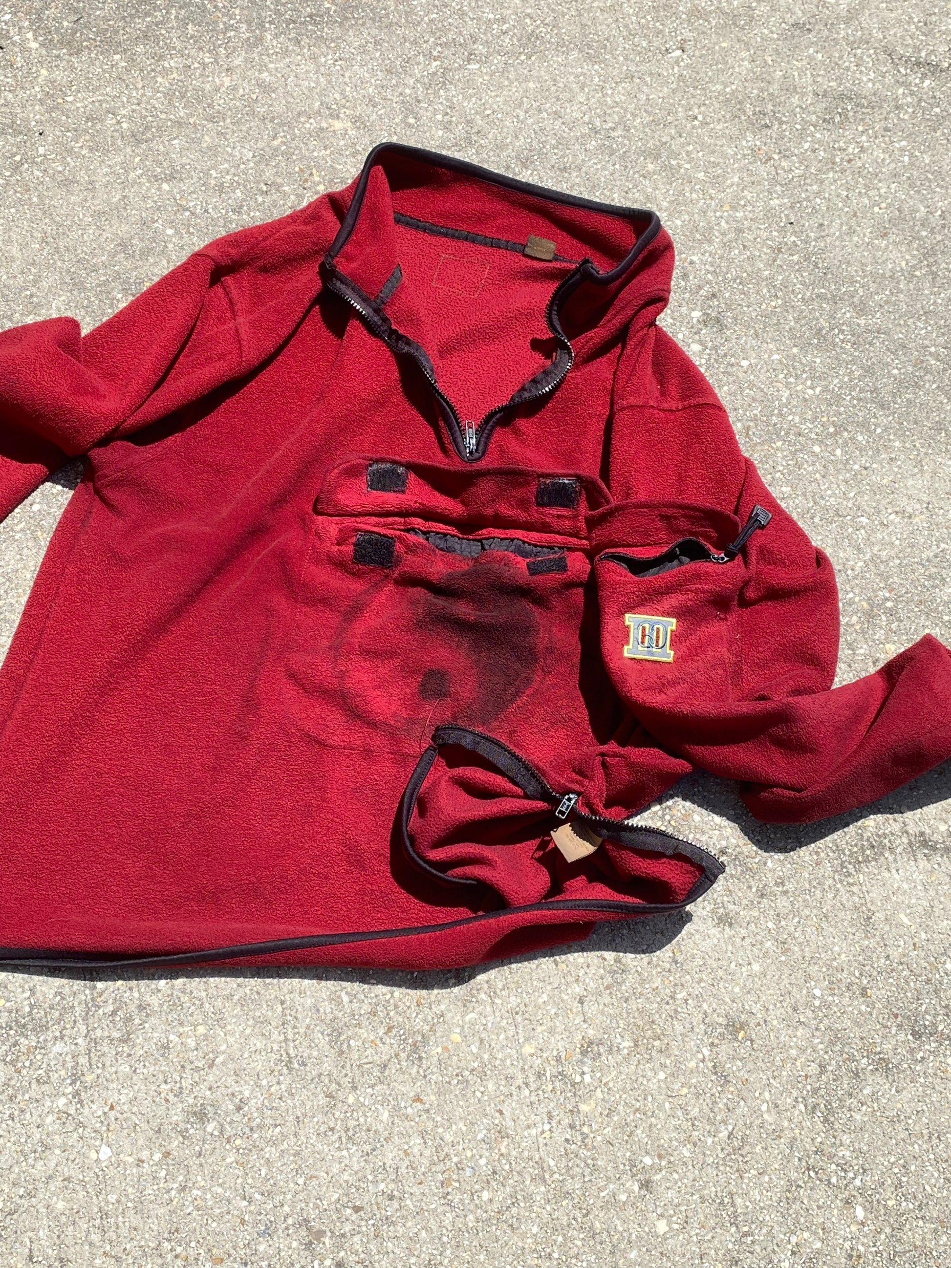 Custom Red Fleece Asics Style - Brimm Archive Wardrobe Research